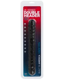 Jr. Veined Double Header 12 Inches - Black