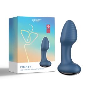 Frenzy App-Controlled Rotating Anal Vibrator - Blue