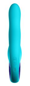Klio Triple Action Thumping Rabbit Vibrator - Turquoise