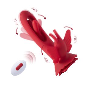 Layla - Butterfly Clit and G-Spot Vibrator - Red