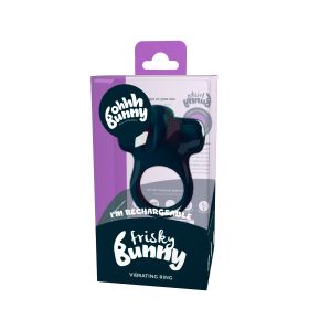 Ohhh Bunny Frisky Bunny Vibrating Ring (Option: Black Pearl)