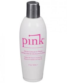 Pink Silicone Lube Flip Top Bottle 4.7 fluid ounces (SKU: TCN-8254-70)