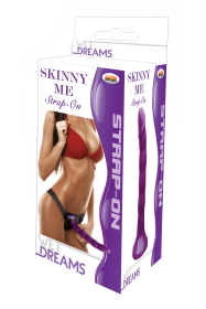 Wet Dreams Skinny Me Strap on (Option: Purple)